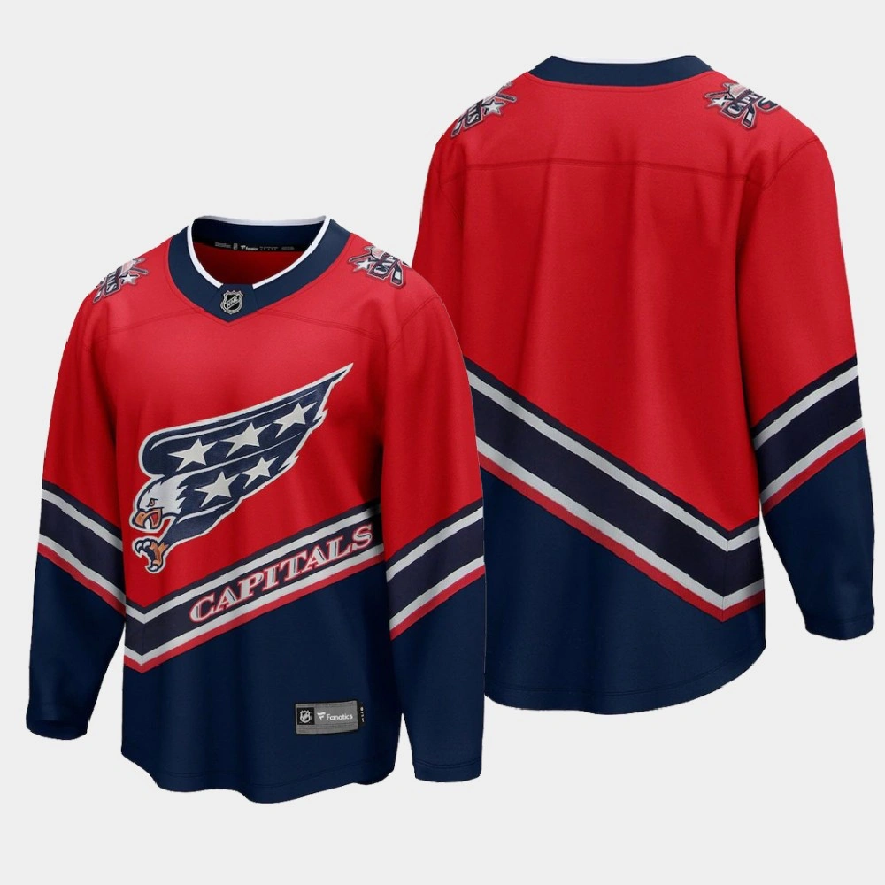 Men's Washington Capitals Special Edition 2020-21 Breakaway Blank Red Jersey