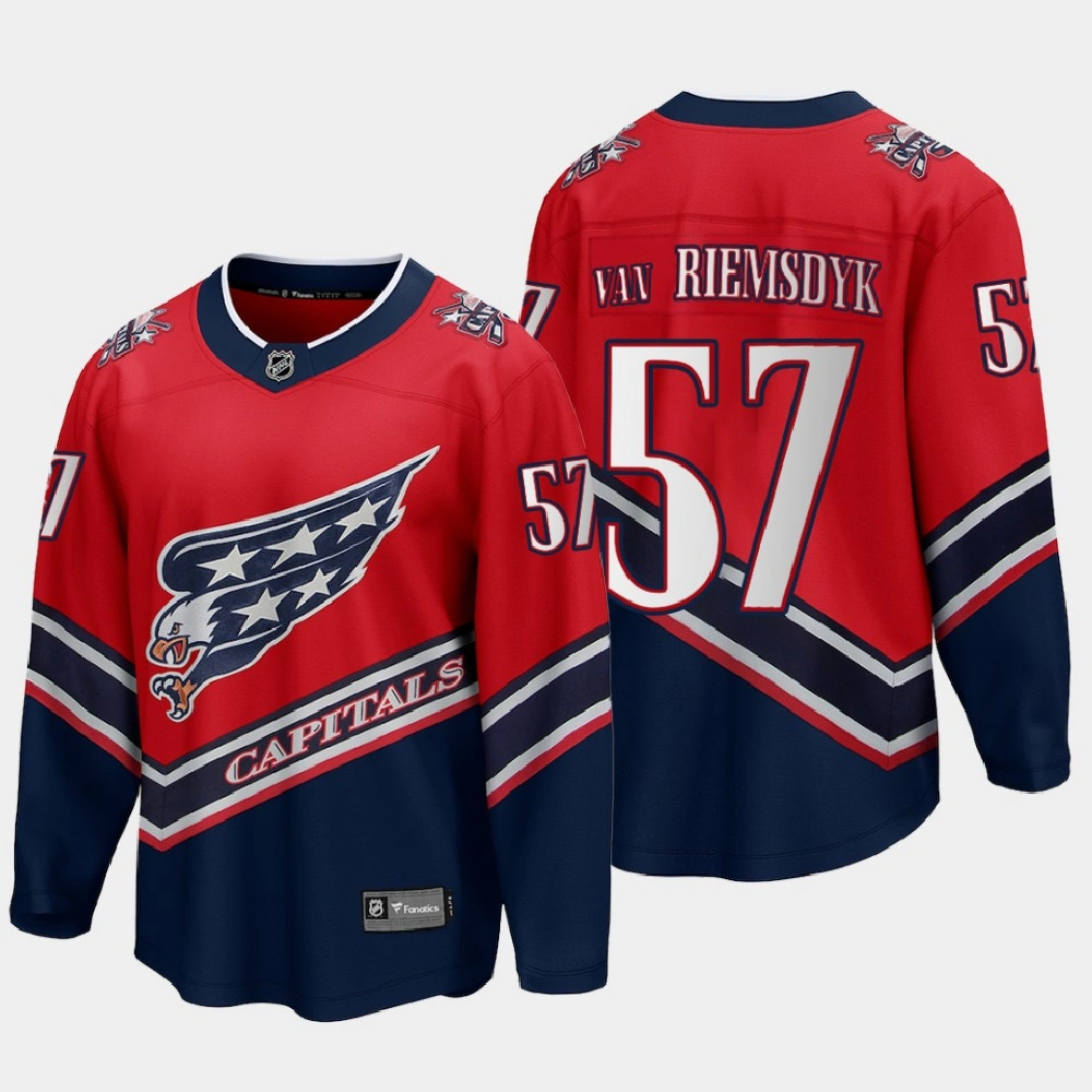 Youth Washington Capitals Trevor van Riemsdyk #57 Reverse Retro Red Jersey