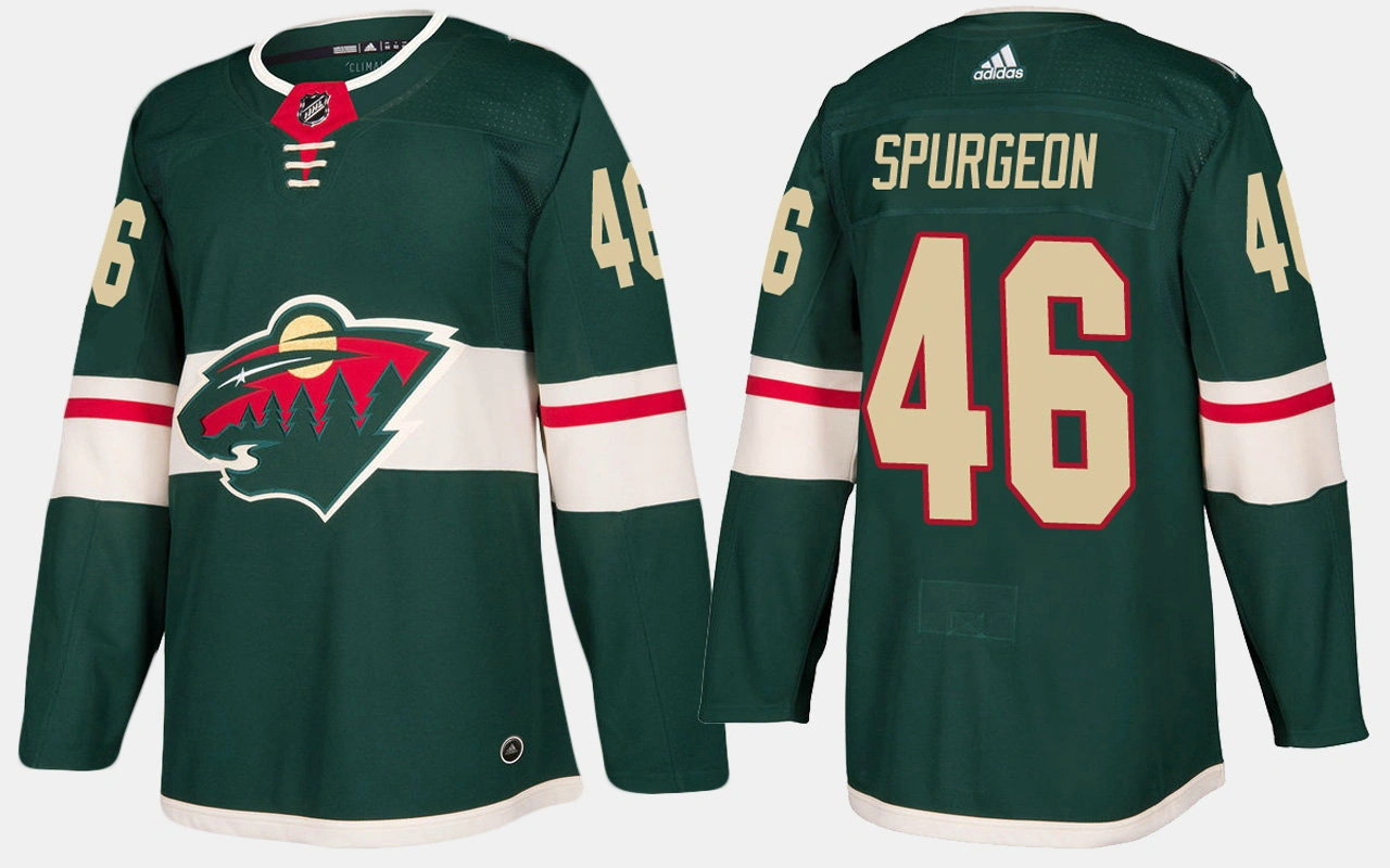 Youth Minnesota Wild #46 Jared Spurgeon Home Green Jersey
