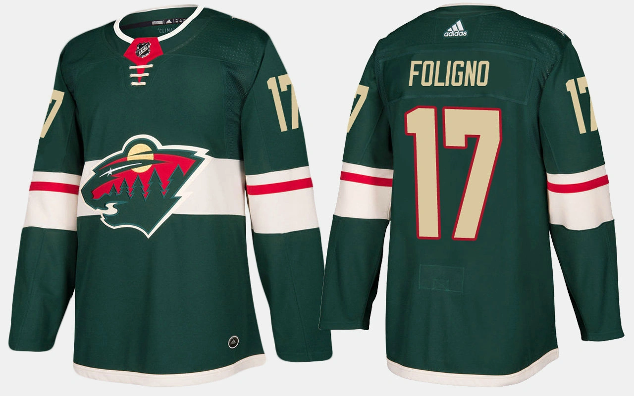 Minnesota Wild #17 Marcus Foligno Home Green Jersey