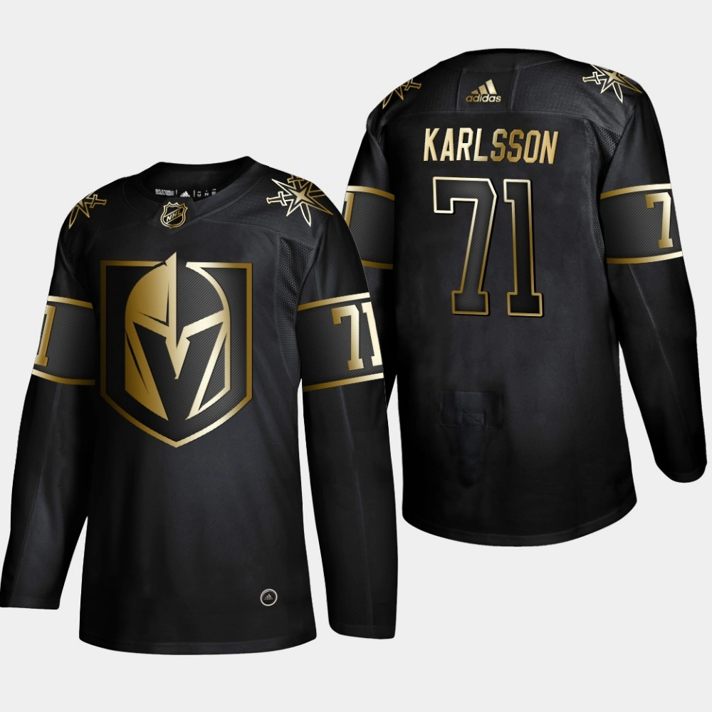 Youth Vegas Golden Knights William Karlsson #71 2019 NHL Golden Edition Black Authentic Player Jersey