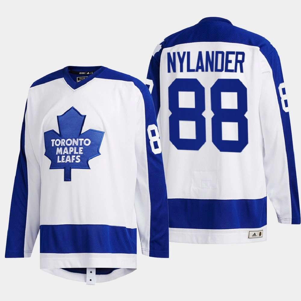 Toronto Maple Leafs William Nylander #88 Team Classics White Jersey Primary Logo