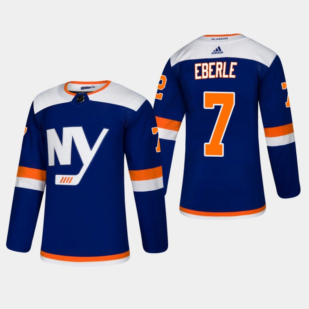 Men's New York Islanders #7 Jordan Eberle Alternate Authentic Blue Jersey
