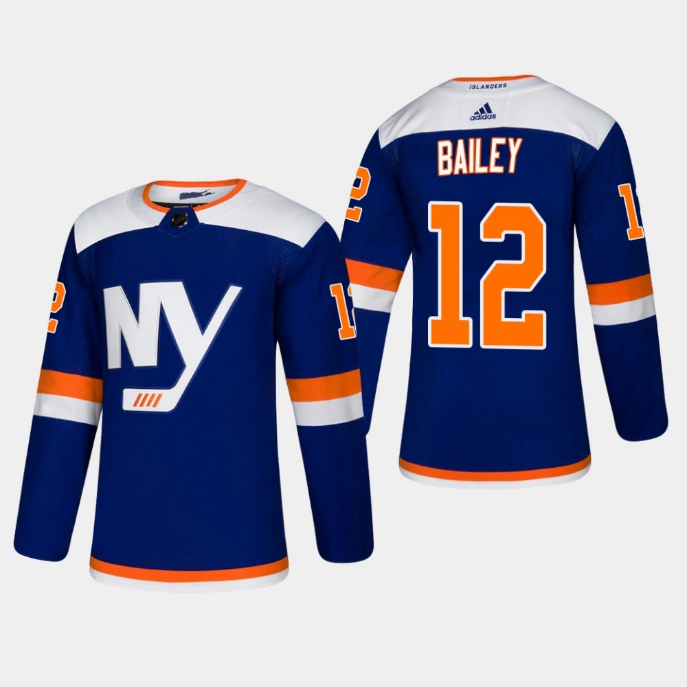 Men's New York Islanders #12 Josh Bailey Alternate Authentic Blue Jersey