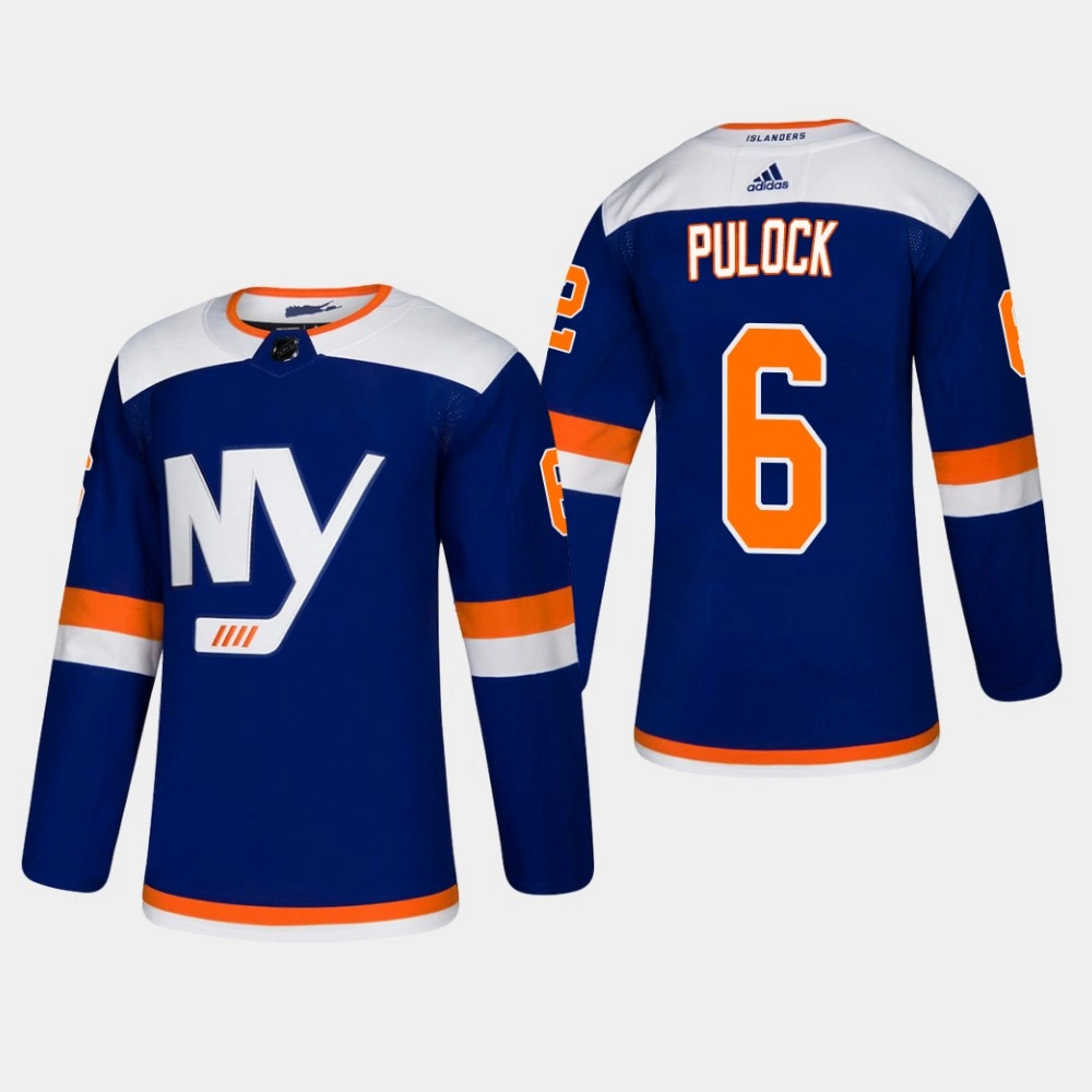 Men's New York Islanders #6 Ryan Pulock Alternate Authentic Blue Jersey