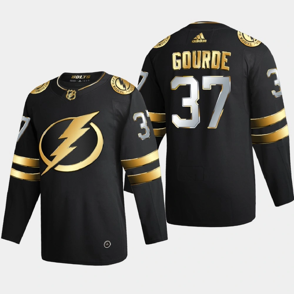 Youth Tampa Bay Lightning Yanni Gourde #37 2020-21 Authentic Golden Limited Edition Jersey - Black Youth Tampa Bay Lightning Yanni Gourde #37 2020-21 Authentic Golden Limited Edition Jersey - Black