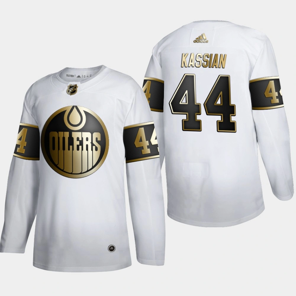 Youth Edmonton Oilers Zack Kassian #44 NHL Golden Edition White Authentic Jersey Youth Edmonton Oilers Zack Kassian #44 NHL Golden Edition White Authentic Jersey