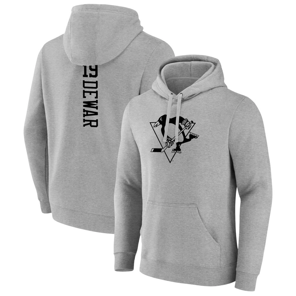 Youth Pittsburgh Penguins Heather Gray Connor Dewar Pullover Hoodie Youth Pittsburgh Penguins Heather Gray Connor Dewar Pullover Hoodie