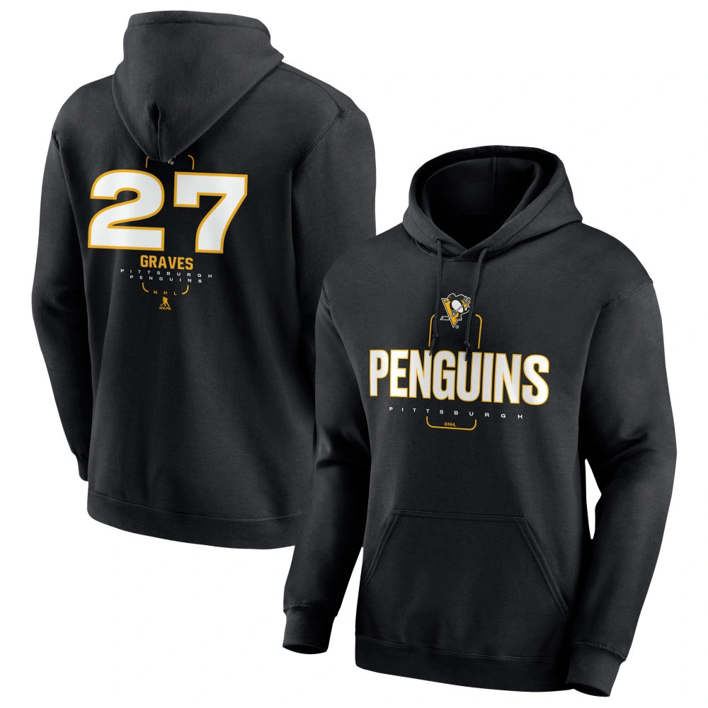 Youth Pittsburgh Penguins Black Midfielder Ryan Graves Pullover Hoodie Youth Pittsburgh Penguins Black Midfielder Ryan Graves Pullover Hoodie