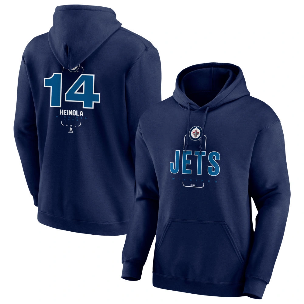 Youth Winnipeg Jets Navy Midfielder Ville Heinola Pullover Hoodie Youth Winnipeg Jets Navy Midfielder Ville Heinola Pullover Hoodie