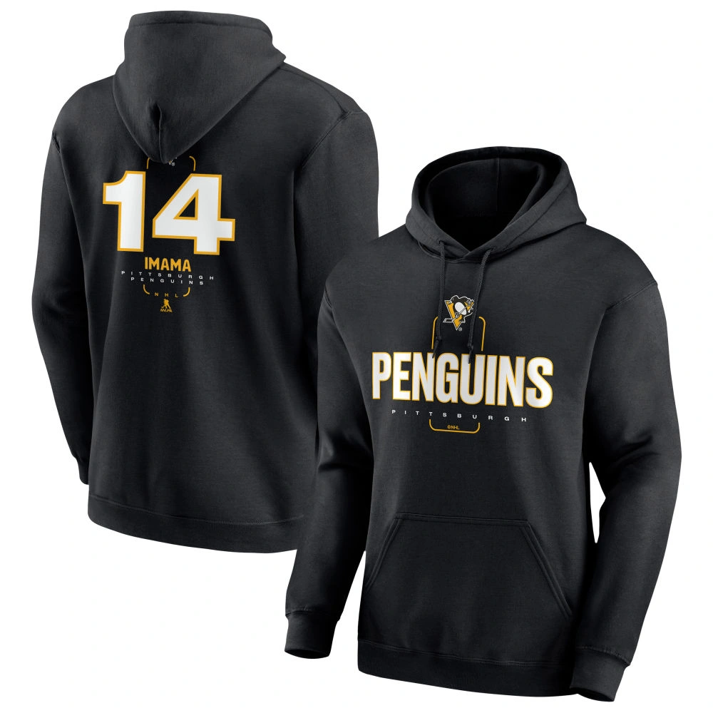 Youth Pittsburgh Penguins Black Midfielder Bokondji Imama Pullover Hoodie