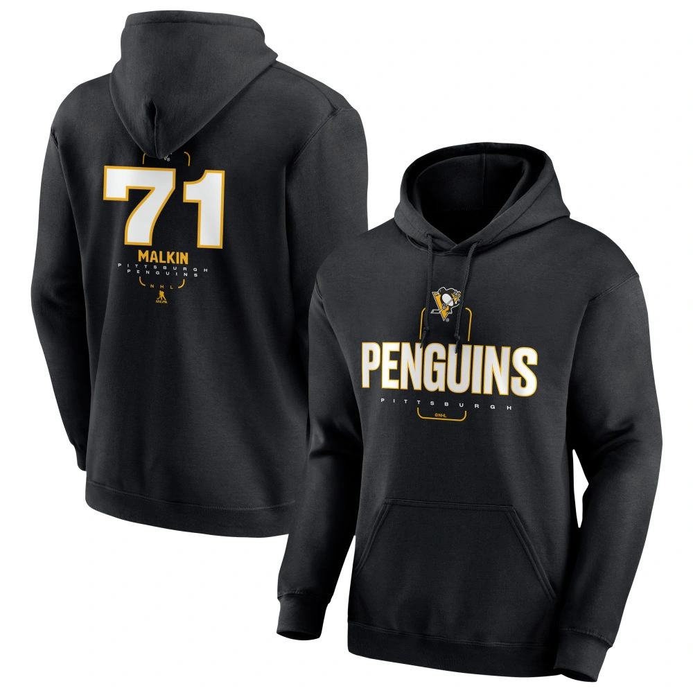 Youth Pittsburgh Penguins Black Midfielder Evgeni Malkin Pullover Hoodie Youth Pittsburgh Penguins Black Midfielder Evgeni Malkin Pullover Hoodie