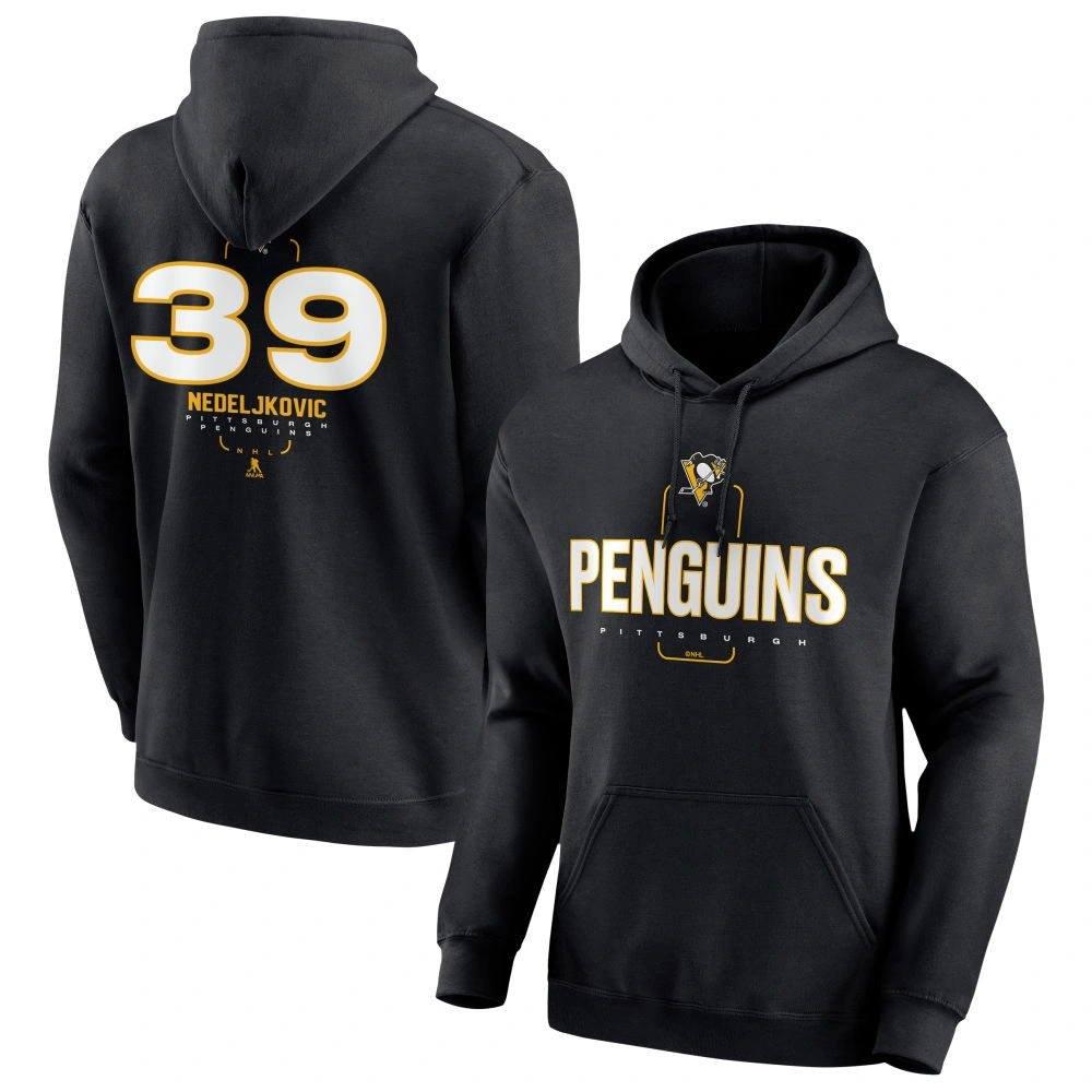 Youth Pittsburgh Penguins Black Midfielder Alex Nedeljkovic Pullover Hoodie Youth Pittsburgh Penguins Black Midfielder Alex Nedeljkovic Pullover Hoodie