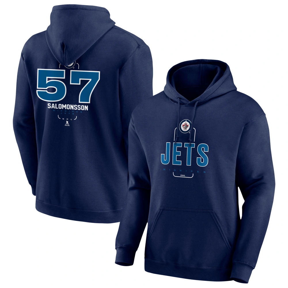 Youth Winnipeg Jets Navy Midfielder Elias Salomonsson Pullover Hoodie