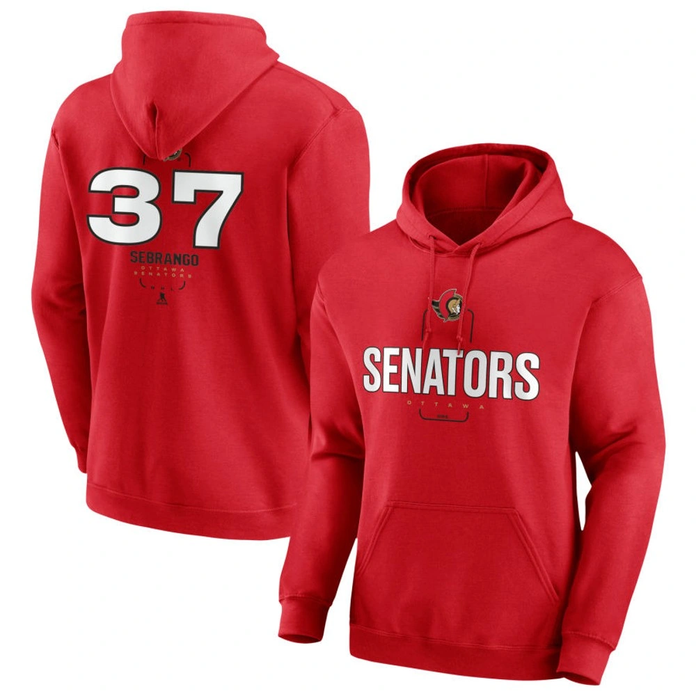 Youth Ottawa Senators Red Midfielder Donovan Sebrango Pullover Hoodie Youth Ottawa Senators Red Midfielder Donovan Sebrango Pullover Hoodie