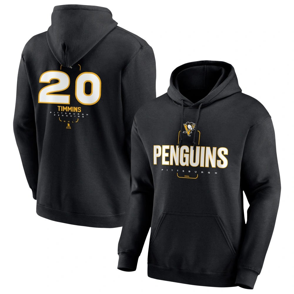Youth Pittsburgh Penguins Black Midfielder Conor Timmins Pullover Hoodie Youth Pittsburgh Penguins Black Midfielder Conor Timmins Pullover Hoodie