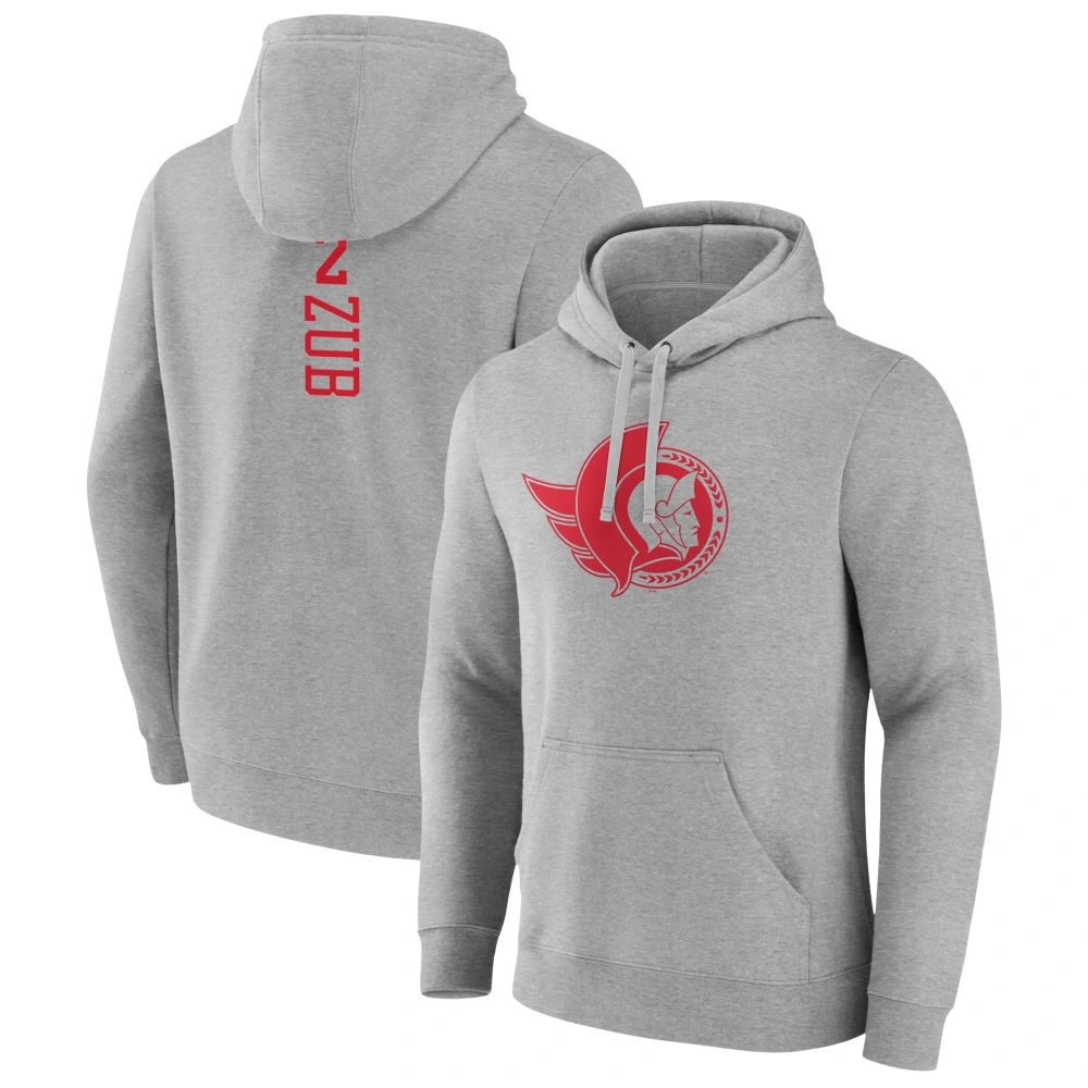 Youth Ottawa Senators Heather Gray Artem Zub Pullover Hoodie Youth Ottawa Senators Heather Gray Artem Zub Pullover Hoodie